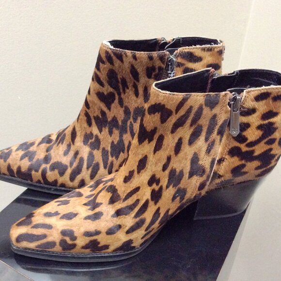 Sam Edelman Waldon Leopard Cheetah Booties Size 8 - Picture 4 of 7